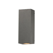 Pilar 2-Light LED Outdoor Wall Sconce in Greystone