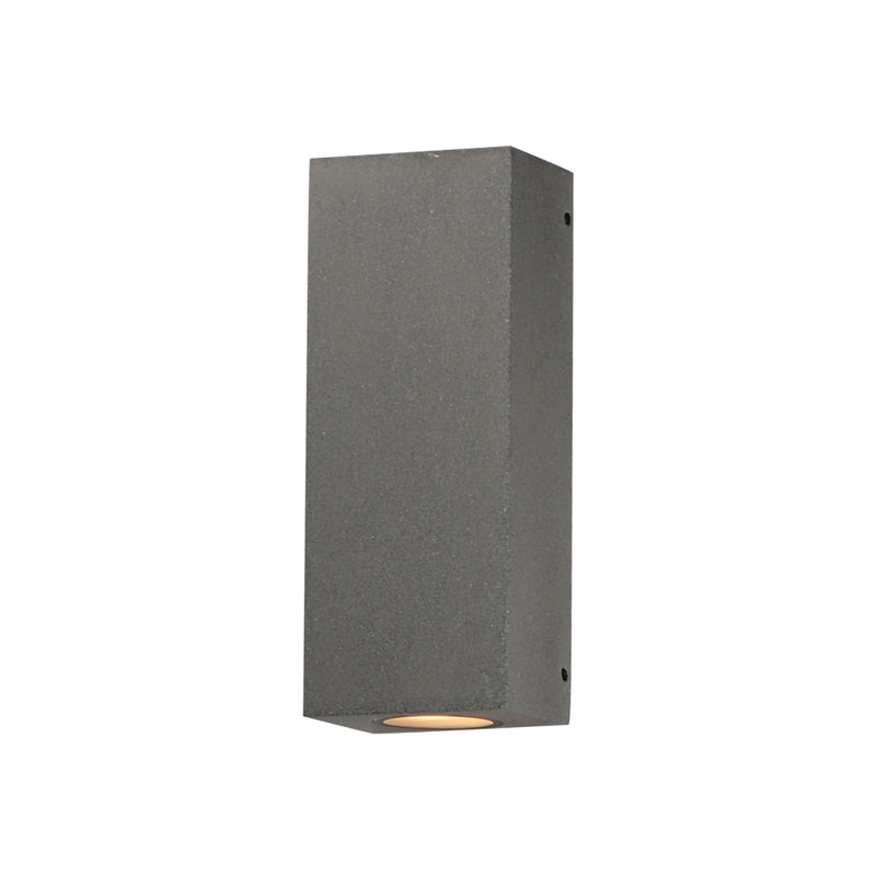 Pilar 2-Light LED Outdoor Wall Sconce in Greystone