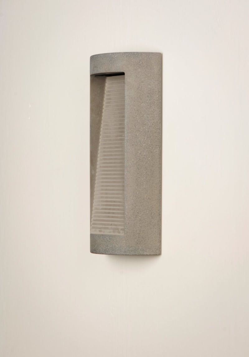 Boardwalk Medium LED Outdoor Wall Sconce in Greystone