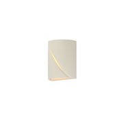 Puff 8" LED Outdoor Wall Sconce in Chaulk White