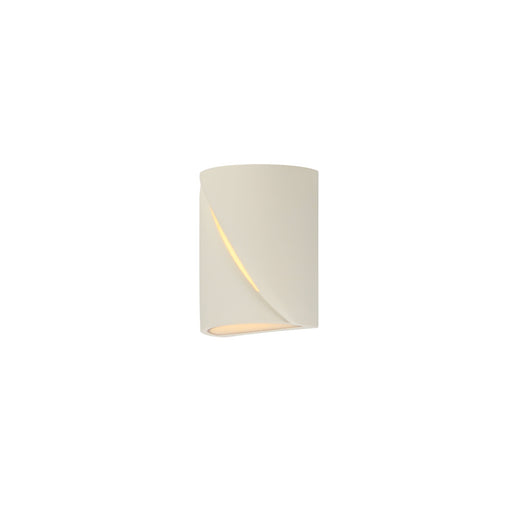 Puff 8" LED Outdoor Wall Sconce in Chaulk White