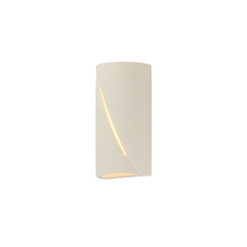 Puff 12" LED Outdoor Wall Sconce in Chaulk White