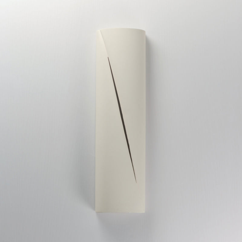Puff 22" LED Outdoor Wall Sconce in Chaulk White