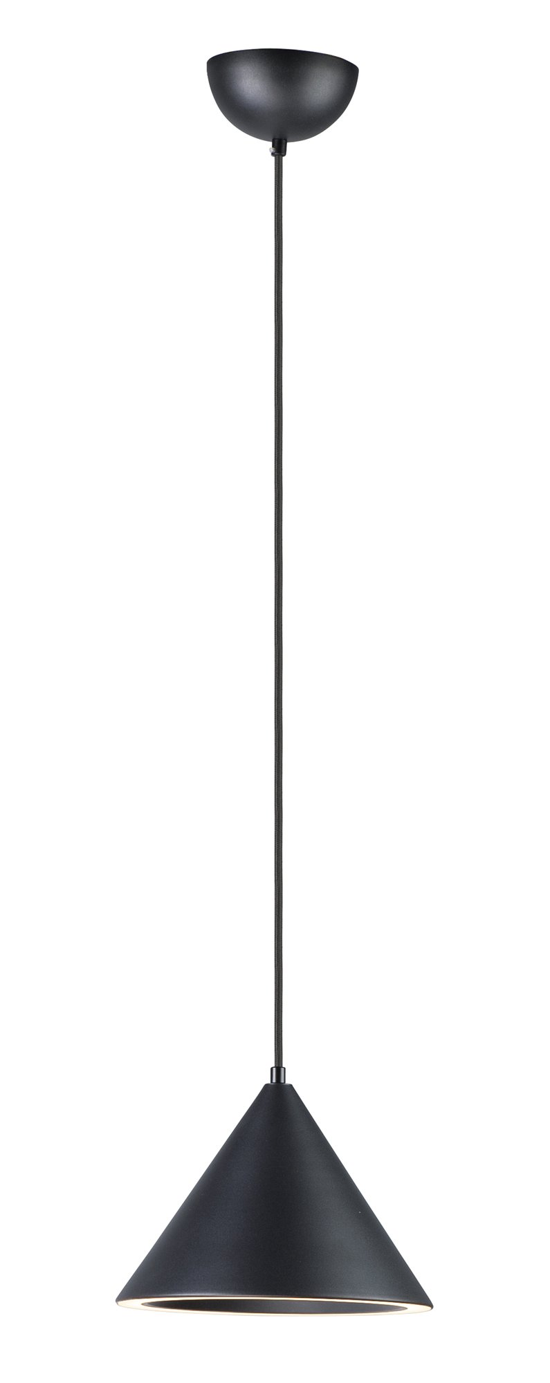 Abyss 9.5" 1-Light LED Pendant in Black