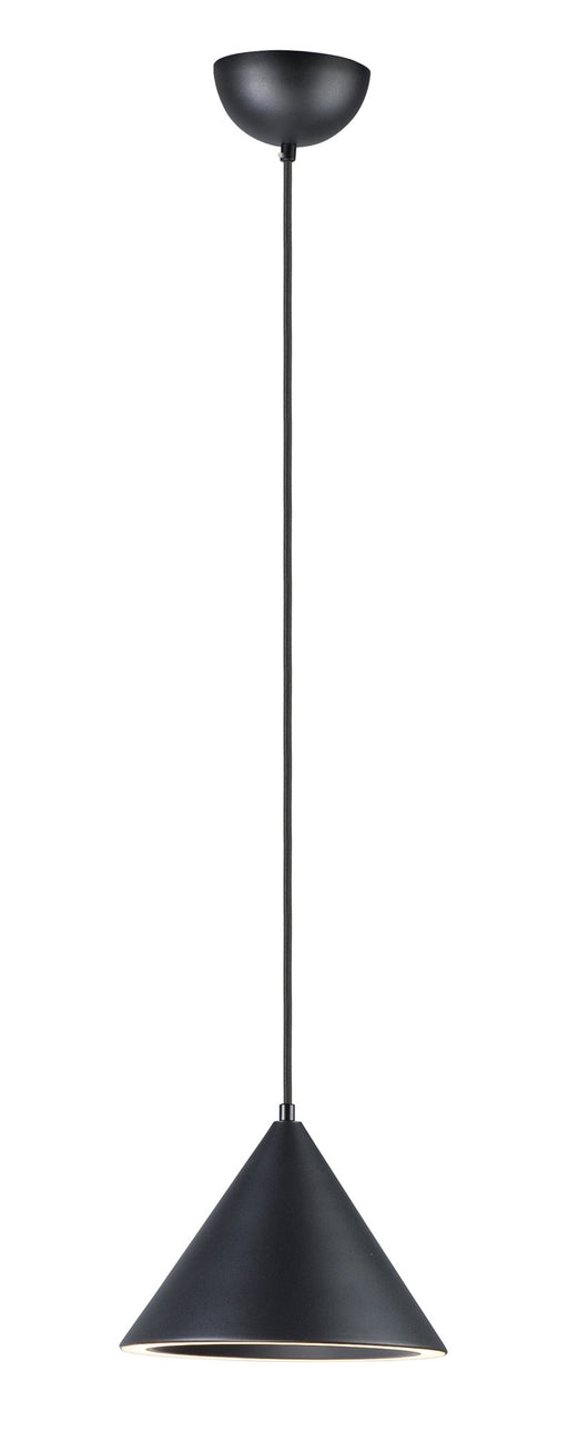 Abyss 9.5" 1-Light LED Pendant in Black