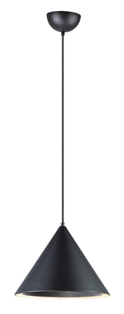 Abyss 12.5" 1-Light LED Pendant in Black