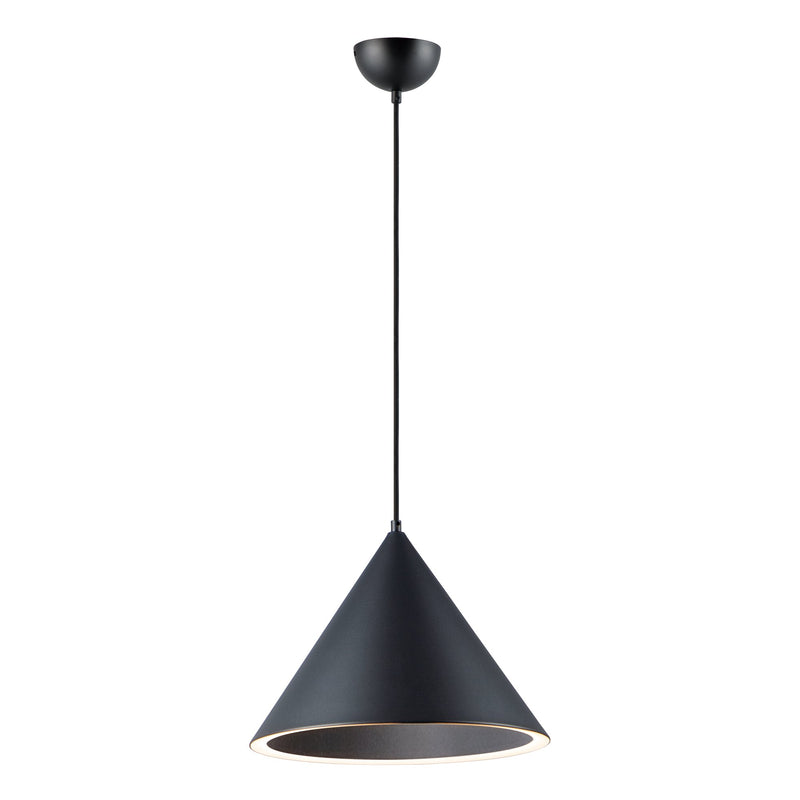Abyss 16" 1-Light LED Pendant in Black