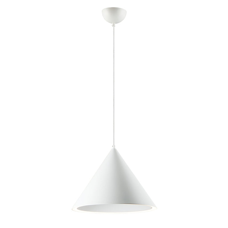 Abyss 16" 1-Light LED Pendant in Matte White