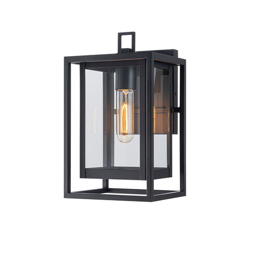 Stratford Small Outdoor Wall Lantern in Matte Black