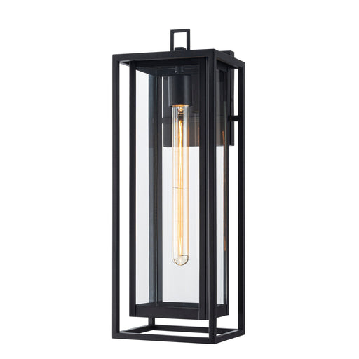Stratford Large Outdoor Wall Lantern in Matte Black