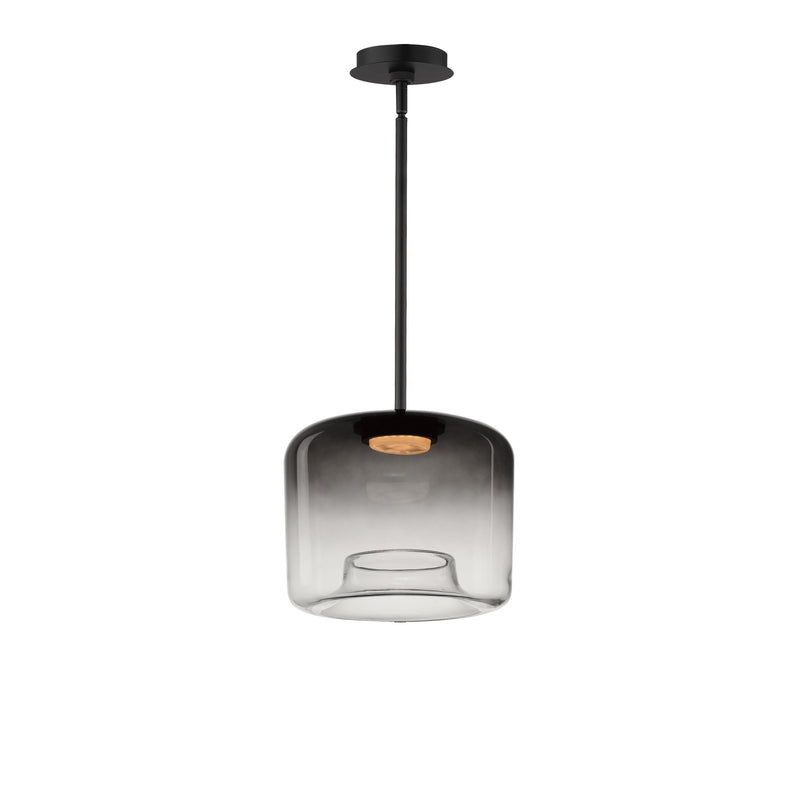 Bombona 12"x10" LED Pendant in Black