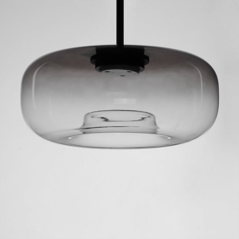 Bombona 16"x7" LED Pendant in Black