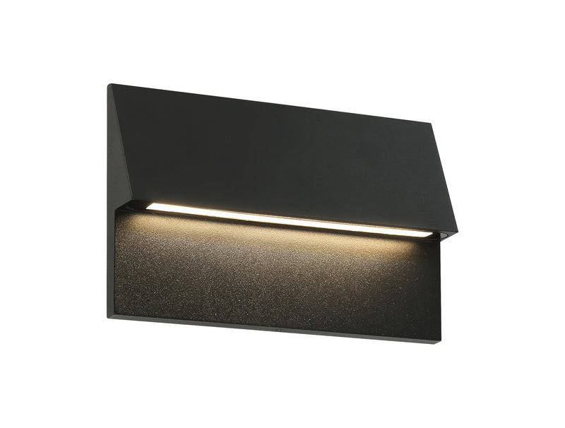 Dawn 5" LED Outdoor Wall Sconce in Matte Black