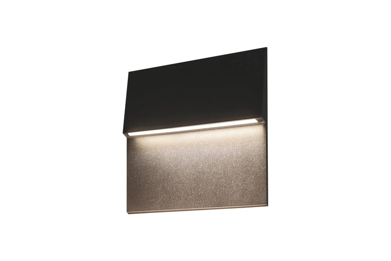 Dawn 9" Square LED Outdoor Wall Sconce in Matte Black