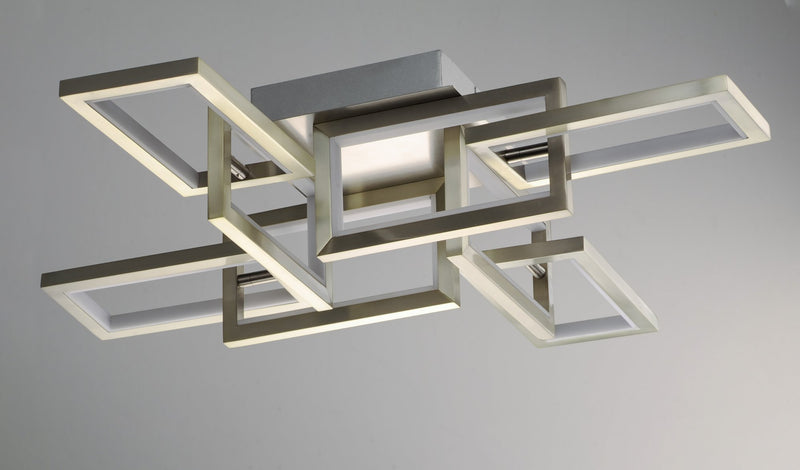 Link LED Flush Mount in Satin Nickel