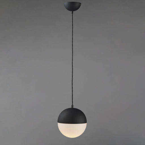 Half Moon Medium LED Pendant in Black