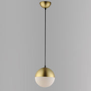 Half Moon Medium LED Pendant in Metallic Gold