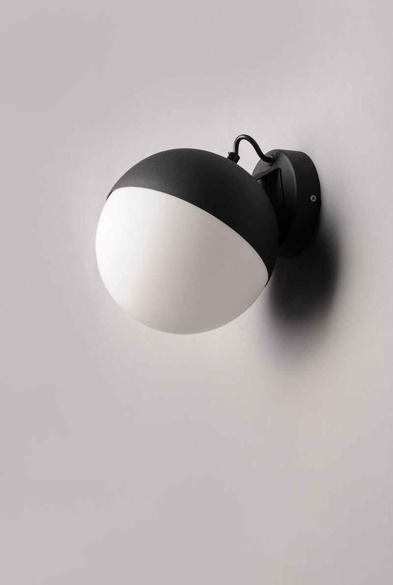 Half Moon LED Wall Sconce in Black