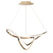 Perpetual 32" LED Pendant in Brushed Champagne