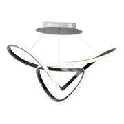 Perpetual 32" LED Pendant in Black Chrome