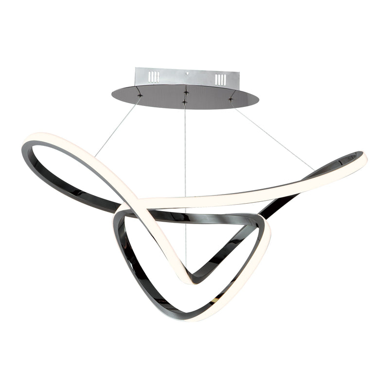 Perpetual 32" LED Pendant in Black Chrome