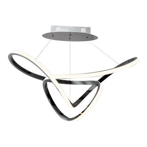 Perpetual 32" LED Pendant in Black Chrome