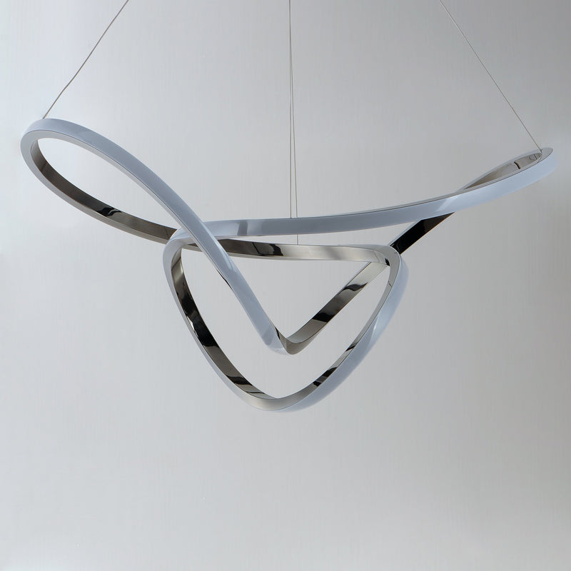 Perpetual 32" LED Pendant in Black Chrome