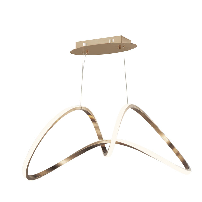 Perpetual LED Pendant in Brushed Champagne