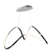 Perpetual LED Pendant in Black Chrome