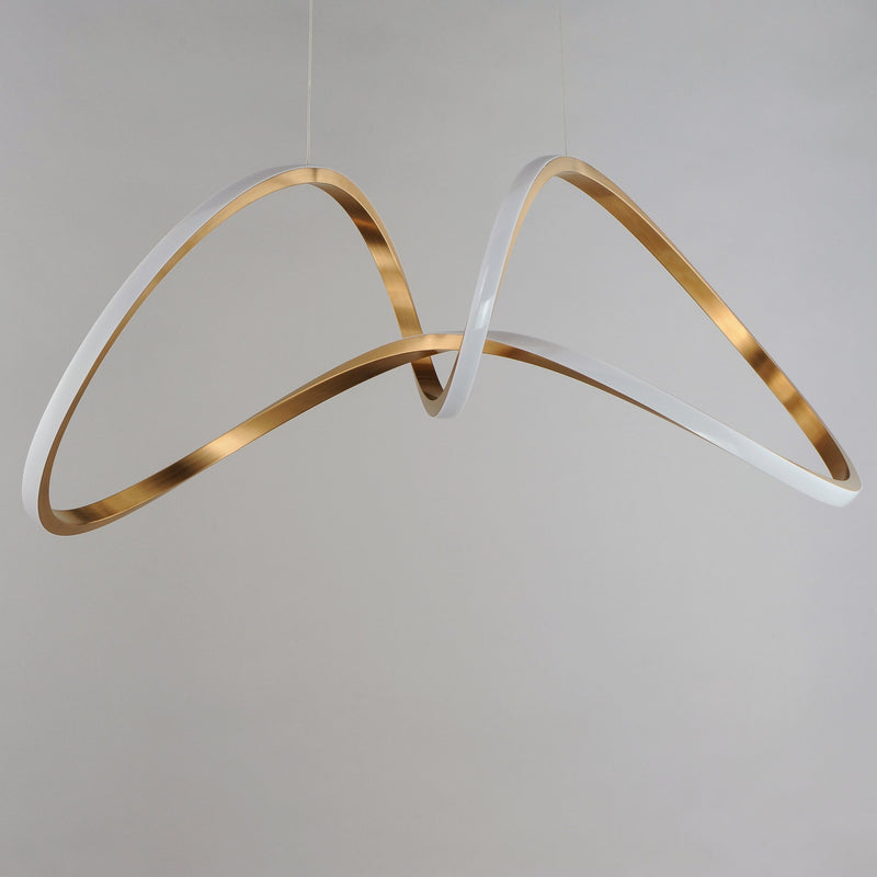 Perpetual LED Pendant in Brushed Champagne