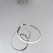 Perpetual LED Pendant in Black Chrome