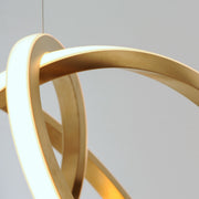 Signature LED Pendant in Brushed Champagne