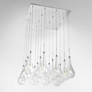 Larmes 16-Light LED Pendant in Polished Chrome