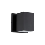 Kubular LED Outdoor Wall Sconce in Matte Black