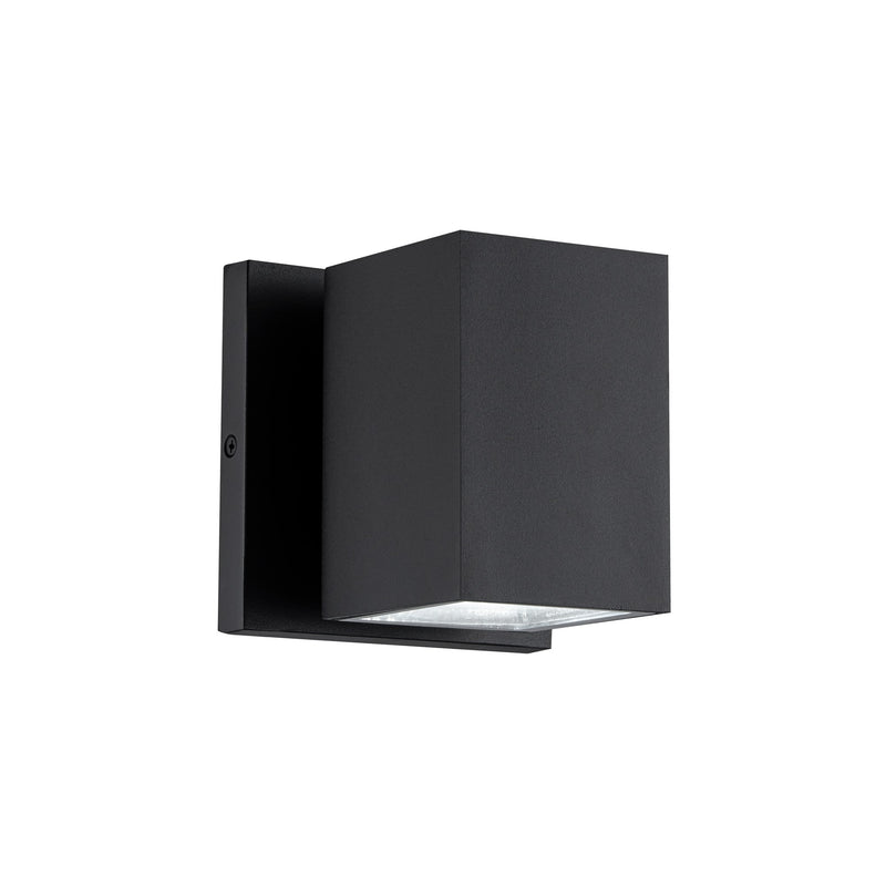 Kubular LED Outdoor Wall Sconce in Matte Black