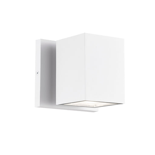 Kubular LED Outdoor Wall Sconce in Matte White