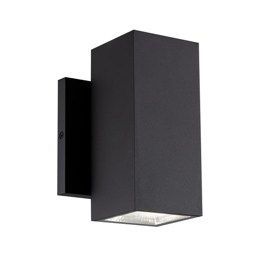Kubular 7" Tall 2-Light LED Outdoor Wall Sconce in Matte Black