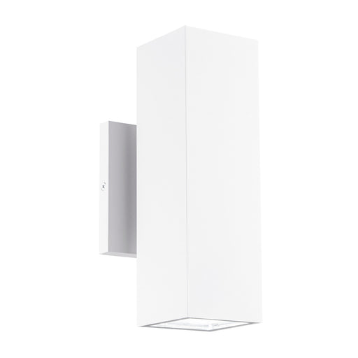 Kubular 10" Tall 2-Light LED Outdoor Wall Sconce in Matte White
