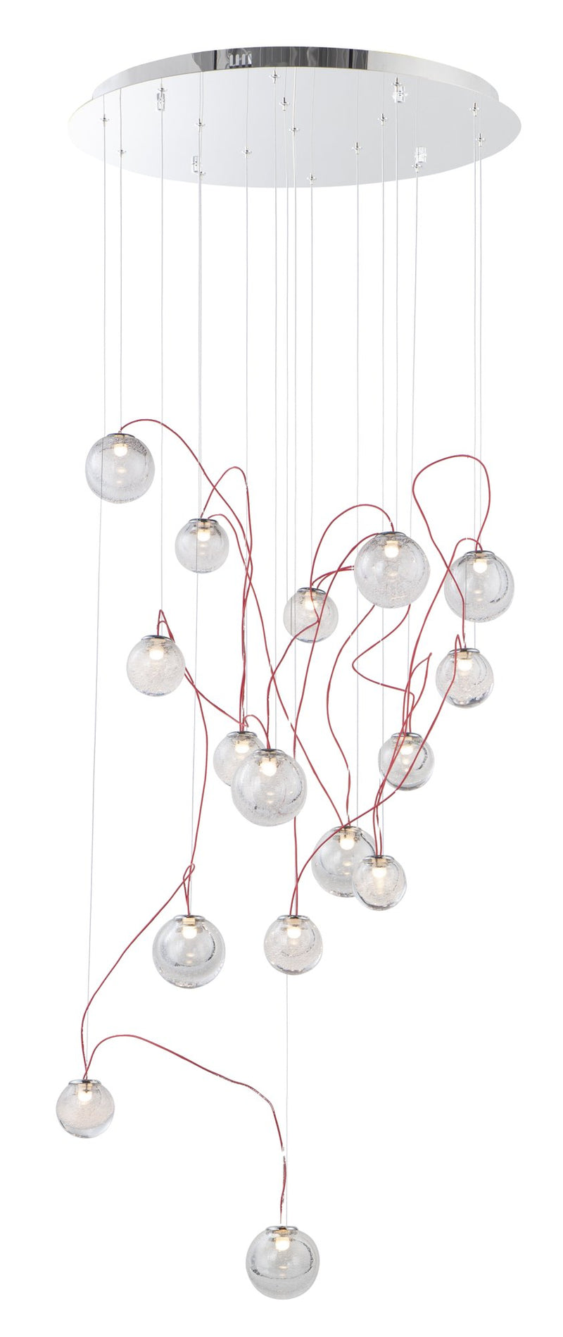 Bobble 16-Light LED Pendant in Polished Chrome