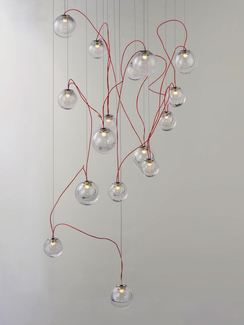 Bobble 16-Light LED Pendant in Polished Chrome