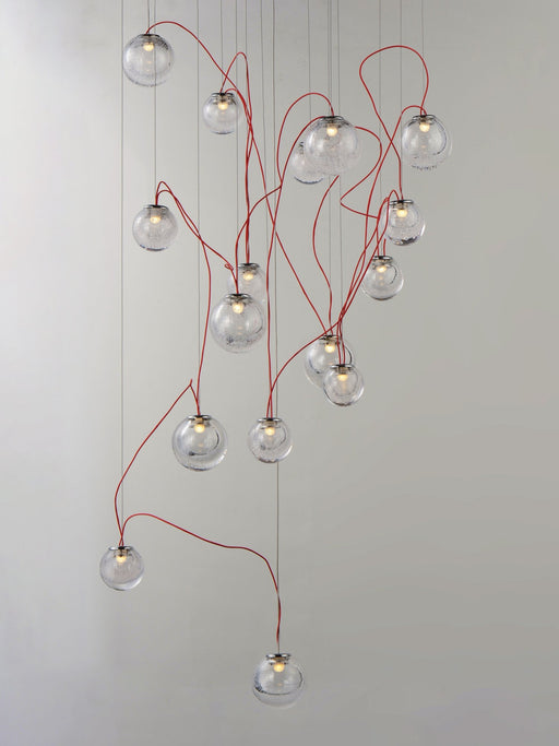 Bobble 16-Light LED Pendant in Polished Chrome