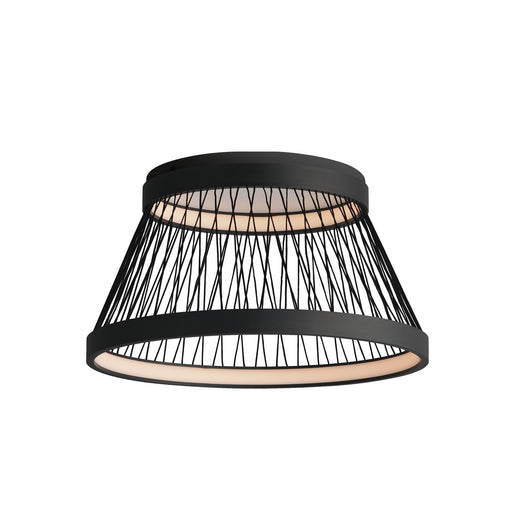 Loom 23" LED Flush Mount in Black