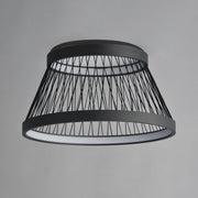 Loom 23" LED Flush Mount in Black