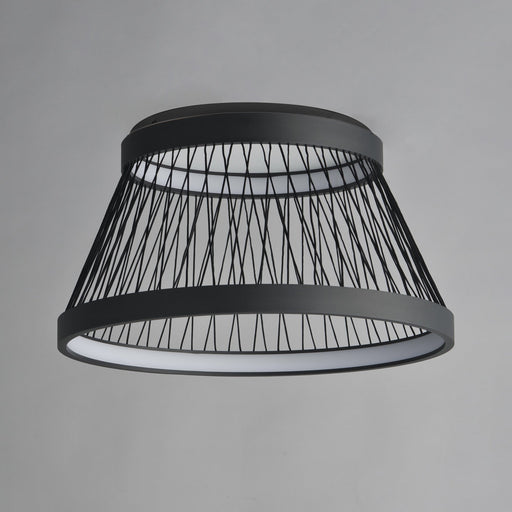 Loom 23" LED Flush Mount in Black