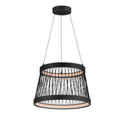 Loom 20" LED Pendant in Black
