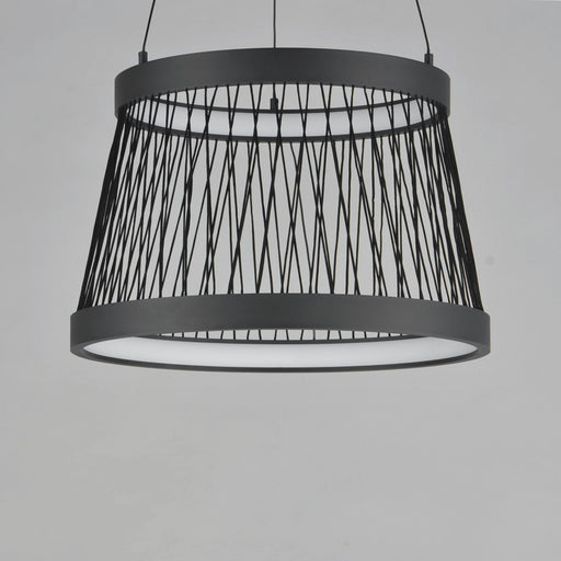 Loom 20" LED Pendant in Black