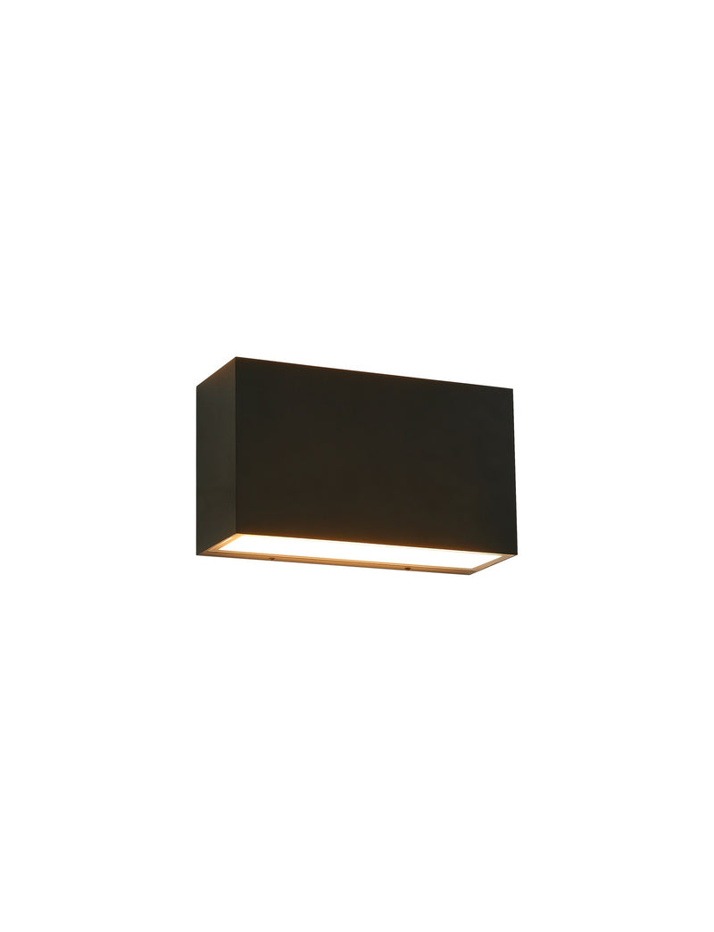 Dexter 8" 2-Light LED Outdoor Wall Sconce in Matte Black