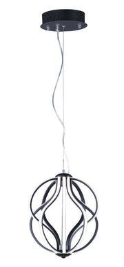 Aura 12" LED Pendant in Black