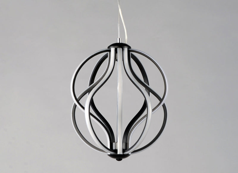 Aura 12" LED Pendant in Black