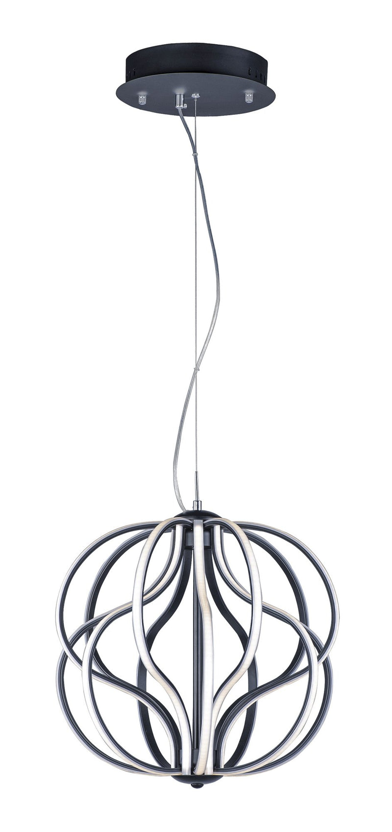 Aura 17" LED Pendant in Black